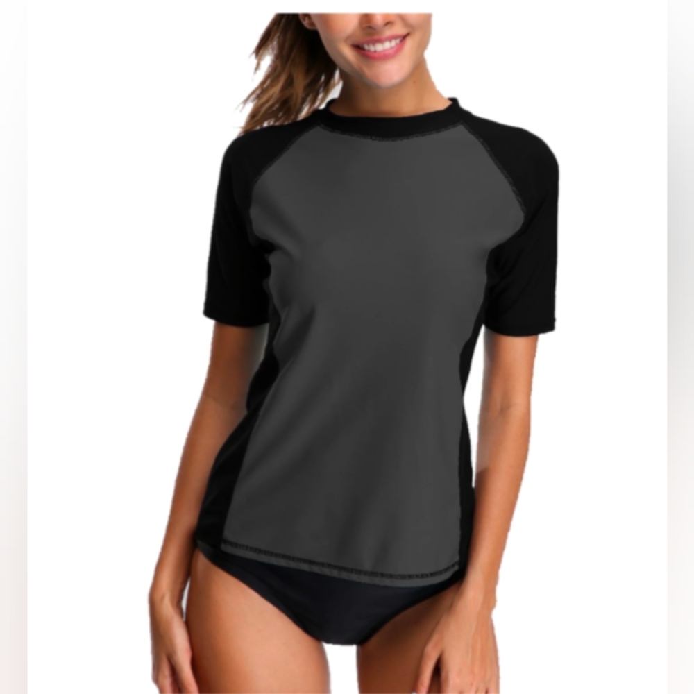 Short Sleeve Rash Guard Swim Top - PTP 18 18